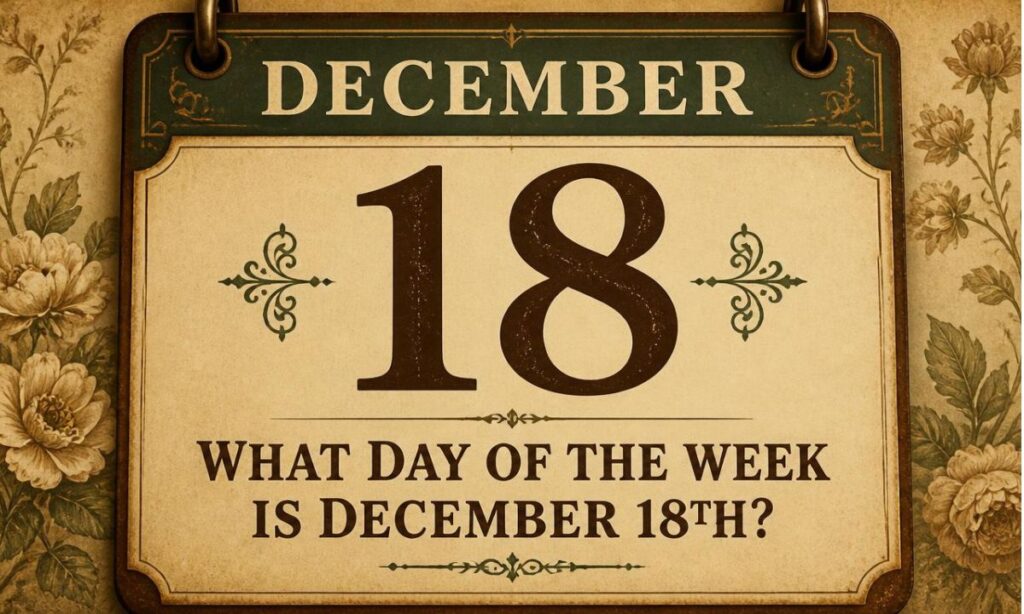 what-day-of-the-week-is-december-18th