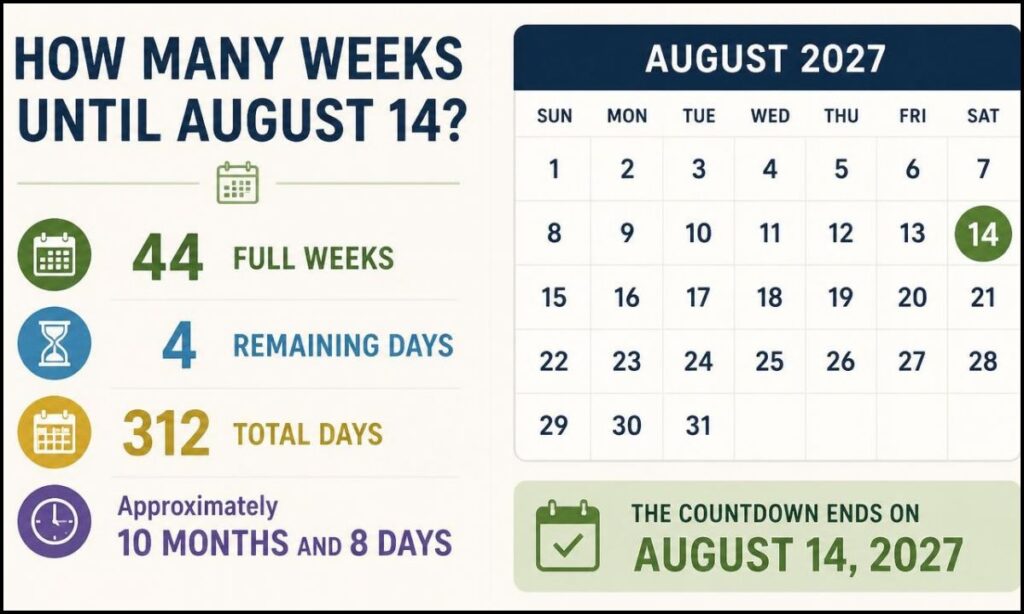 how-many-weeks-until-august-14-from-today